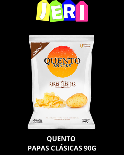 SNACKS QUENTO PAPAS CLASICAS 90G 