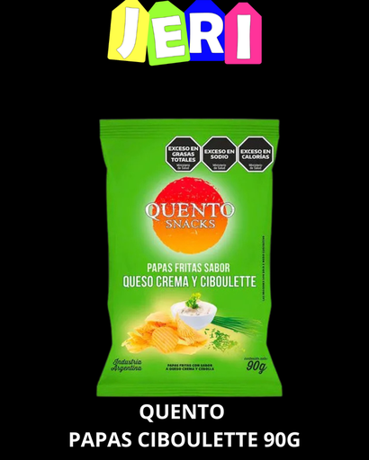 SNACKS QUENTO PAPAS CIBOULETTE 90G