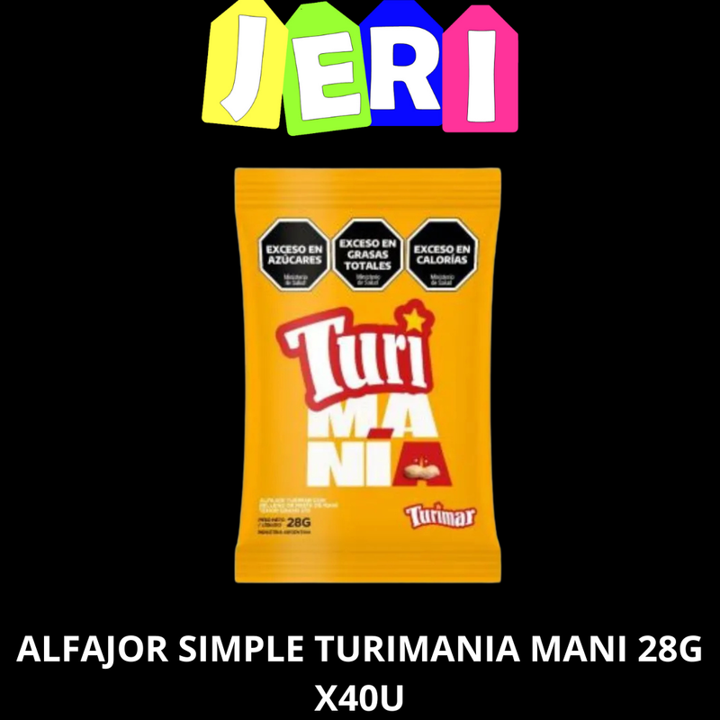 ALFAJOR SIMPLE TURIMANIA MANI 28G X40U