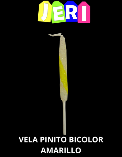 VELA PINITO BICOLOR (AMARILLO)