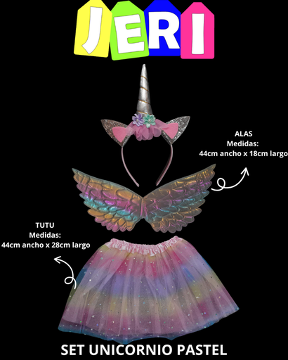 SET UNICORNIO (PASTEL)