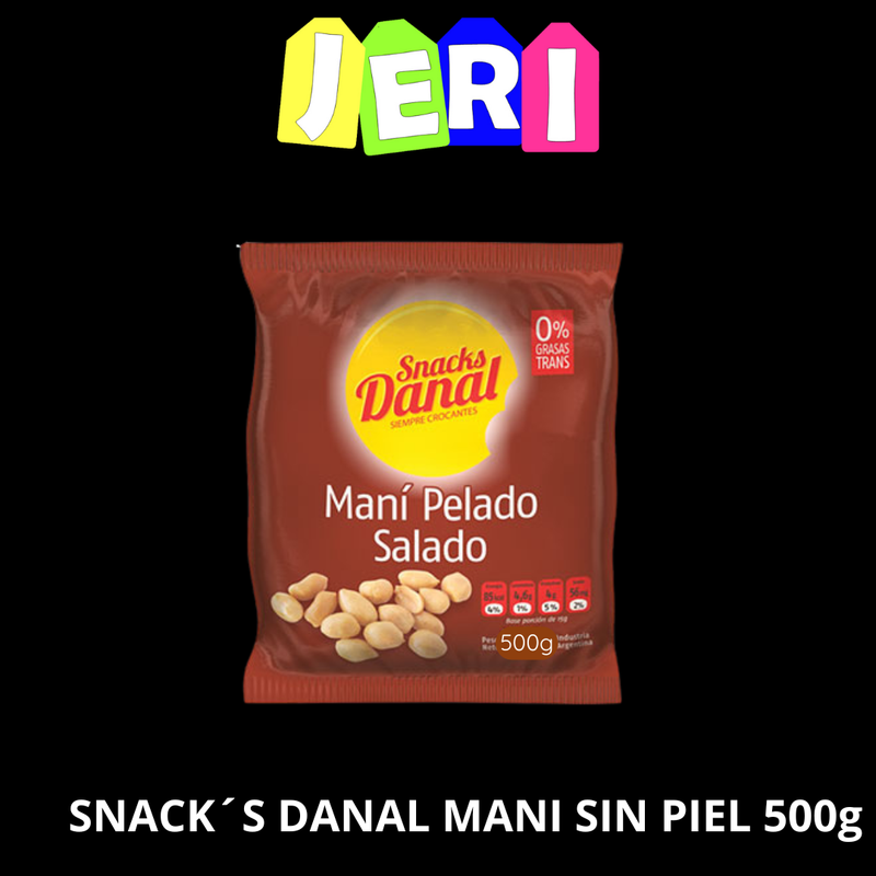 SNACK´S DANAL MANI SIN PIEL 500g