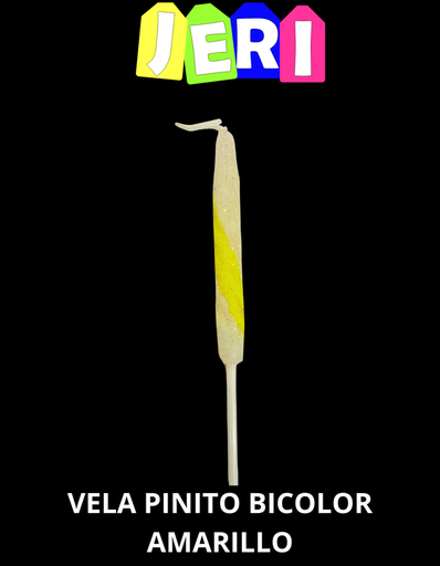 VELA PINITO BICOLOR (AMARILLO)