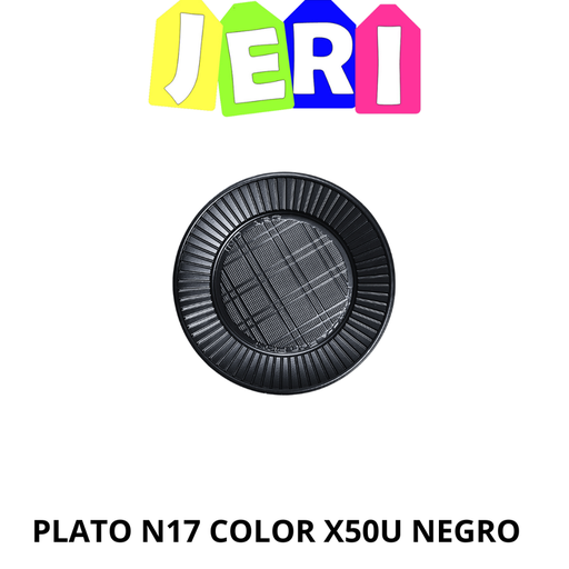 PLATO N17 COLOR X50U (NEGRO)