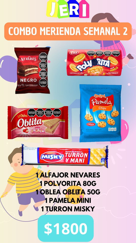 COMBO MERIENDA SEMANAL 2