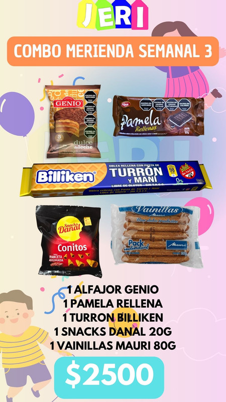 COMBO MERIENDA SEMANAL 3