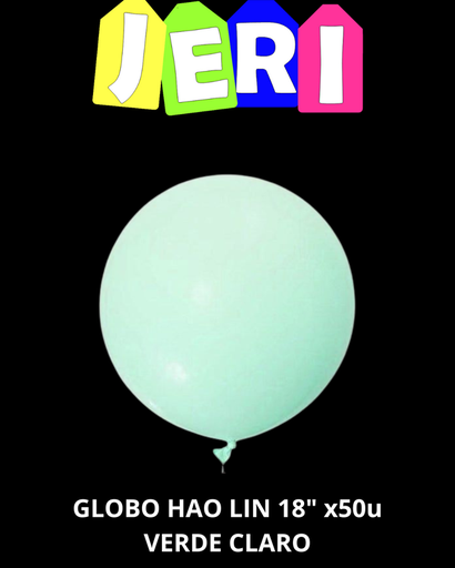 GLOBO HAO LIN 18" x1u (VERDE CLARO)