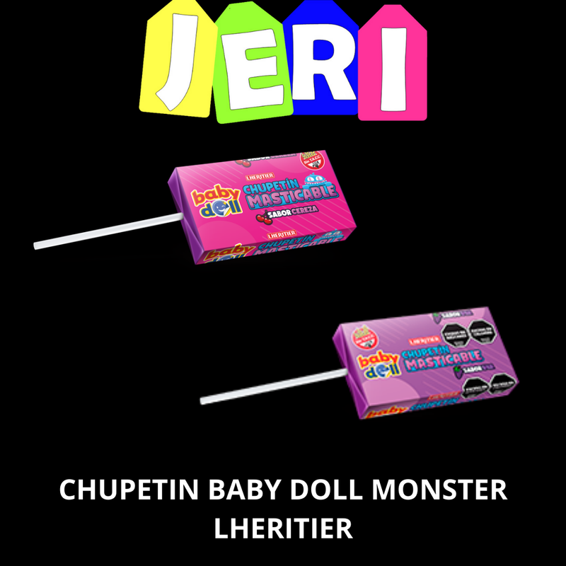 CHUPETIN BABY DOLL MONSTER LHERITIER X1U TUTTI FRUTTI
