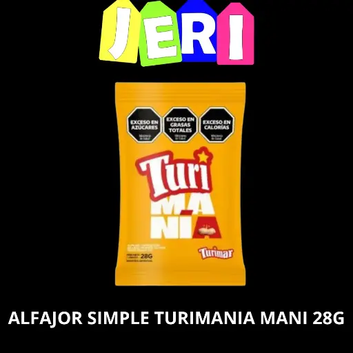 ALFAJOR SIMPLE TURIMANIA MANI 28G