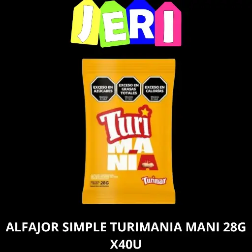 ALFAJOR SIMPLE TURIMANIA MANI 28G X40U
