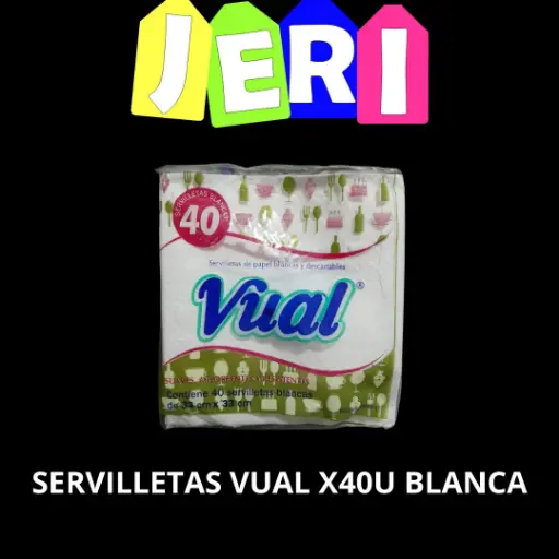 [7020] SERVILLETAS VUAL X40U BLANCA