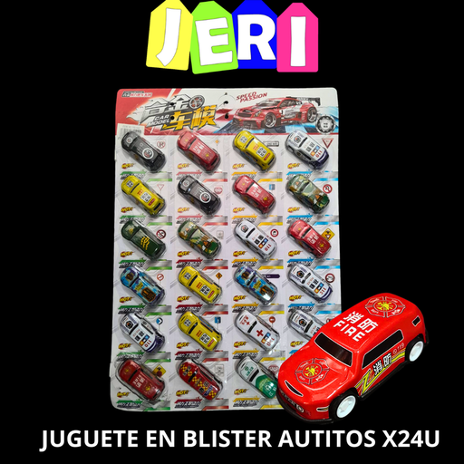 [3128] JUGUETE EN BLISTER AUTITOS X24U