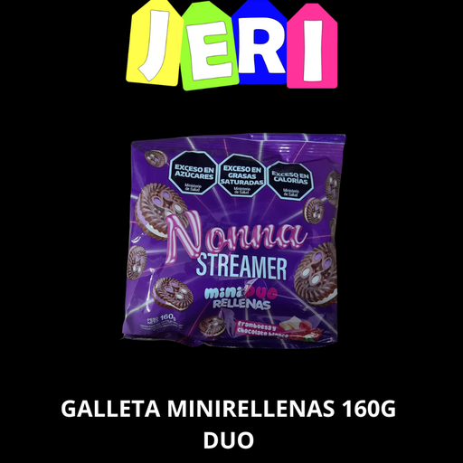 GALLETA MINIRELLENAS DEL DE LA NONNA 160G DUO