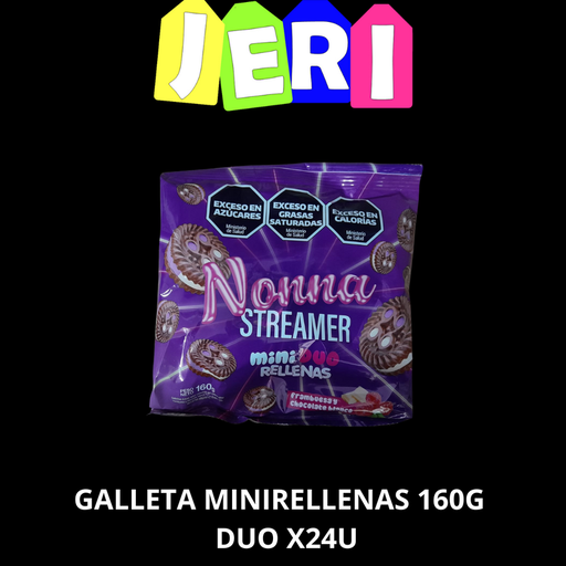 GALLETA MINIRELLENAS DEL DE LA NONNA 160G DUO X24U