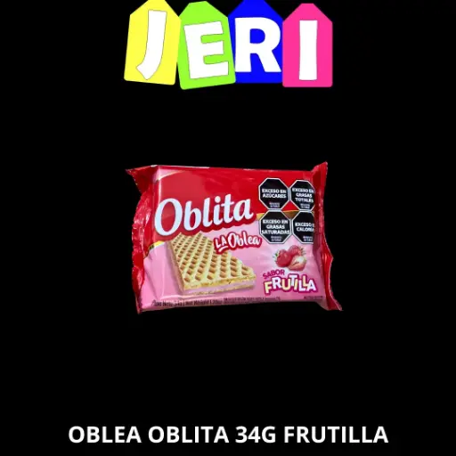 OBLEA OBLITA 34G FRUTILLA