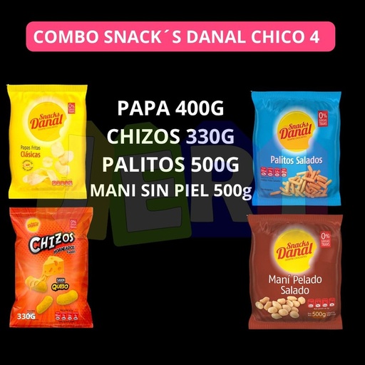 COMBO SNACK´S DANAL CHICO 4