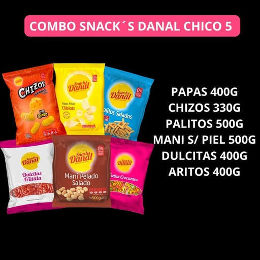 COMBO SNACK´S DANAL CHICO 5