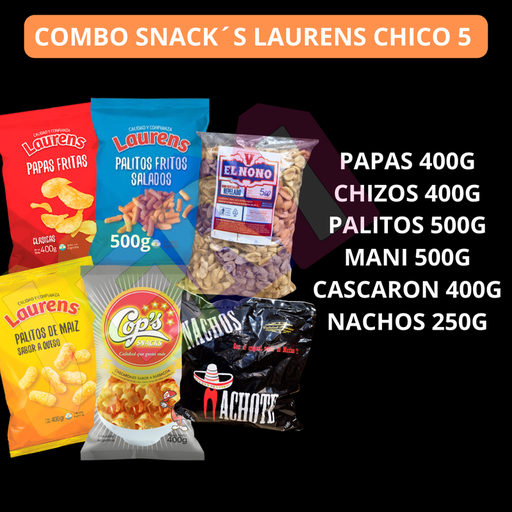COMBO SNACK´S LAURENS CHICO 5