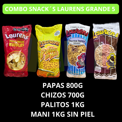 COMBO SNACK´S LAURENS GRANDE 5