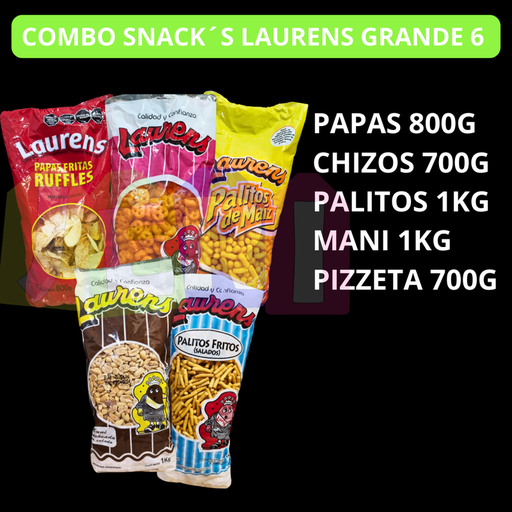 COMBO SNACK´S LAURENS GRANDE 6
