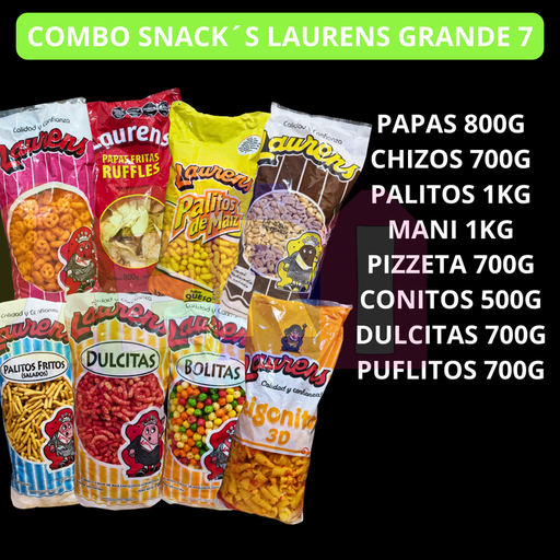 COMBO SNACK´S LAURENS GRANDE 7