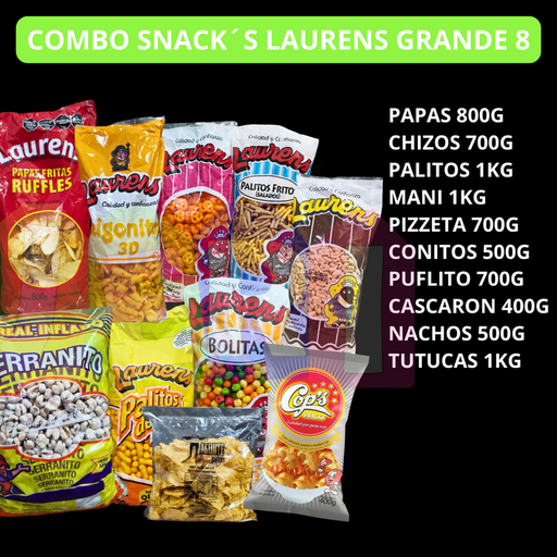 COMBO SNACK´S LAURENS GRANDE 8
