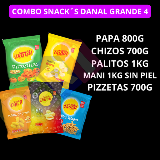 COMBO SNACK´S DANAL GRANDE 5