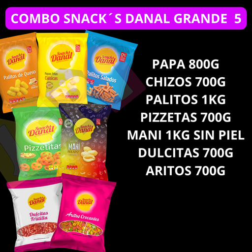 COMBO SNACK´S DANAL GRANDE 6