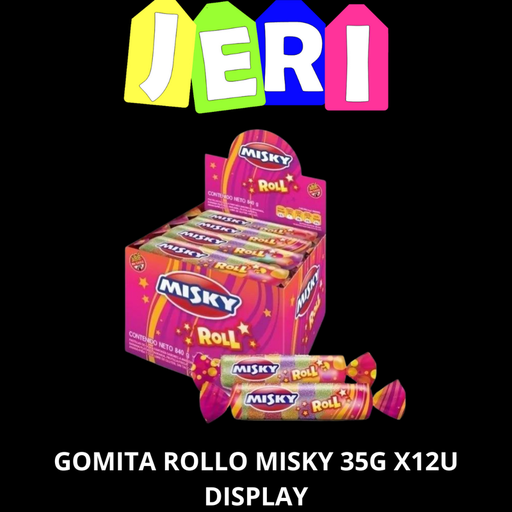 GOMITA ROLLO MISKY 35G X12U DISPLAY 