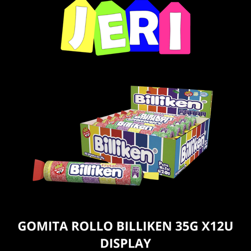 GOMITA ROLLO BILLIKEN 35G X12U DISPLAY