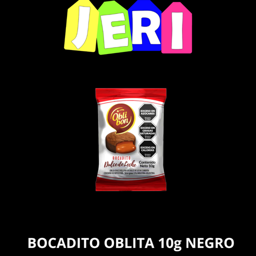 BOCADITO OBLITA 10g NEGRO